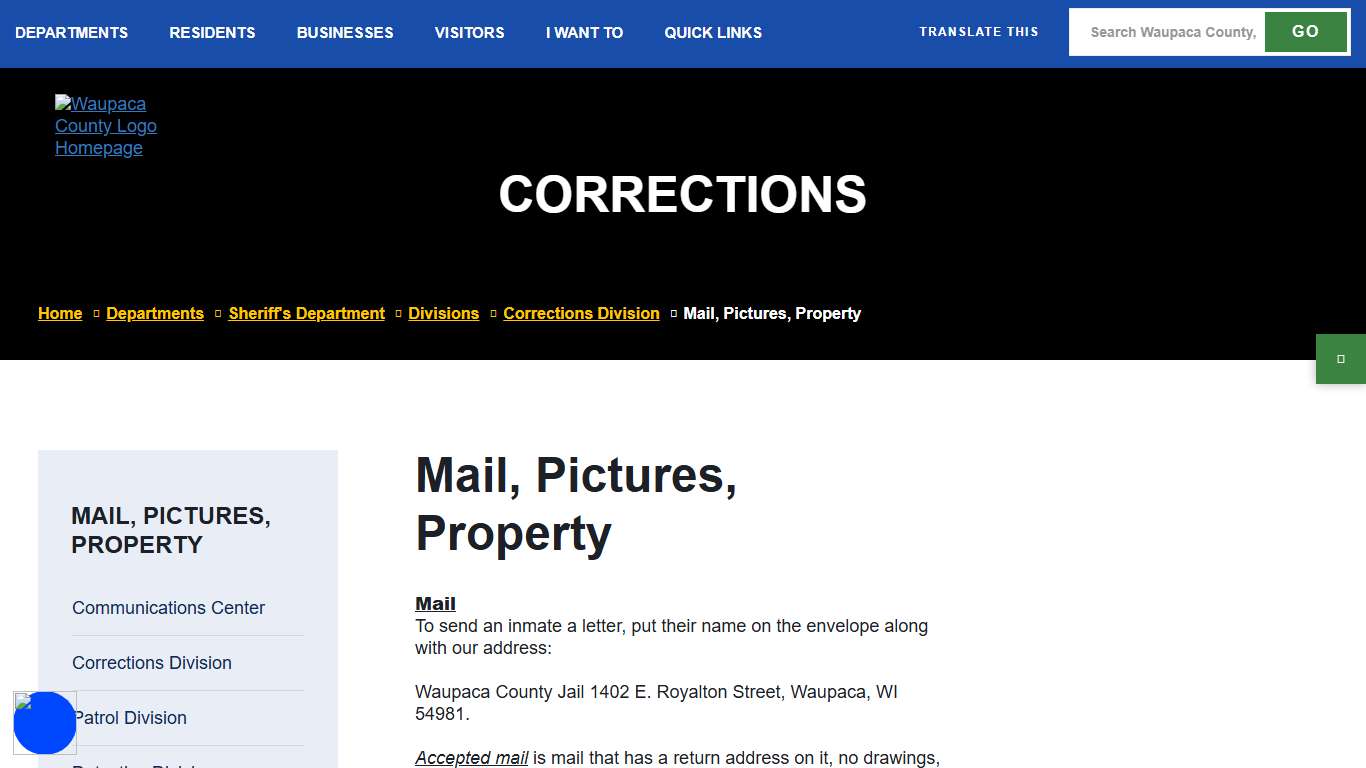 Corrections