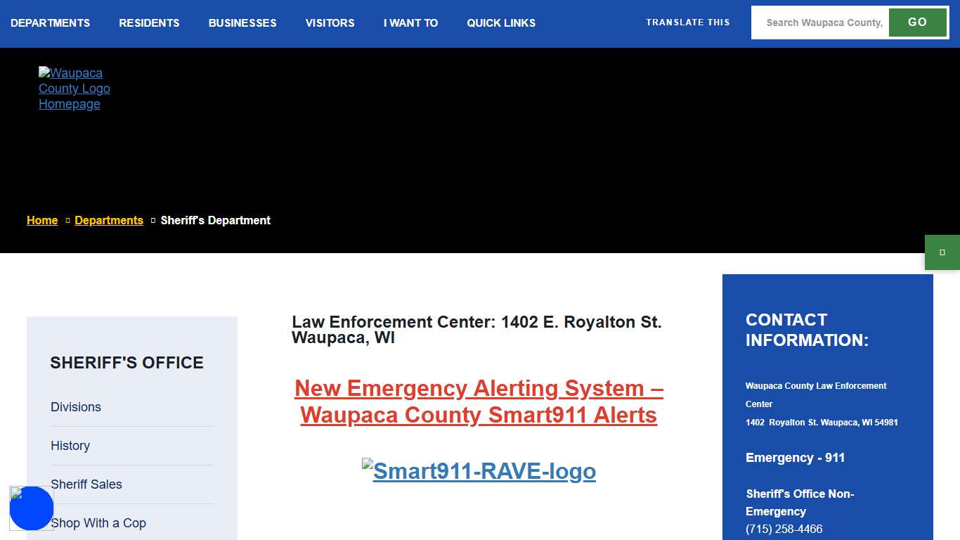 Welcome to Waupaca County, WI